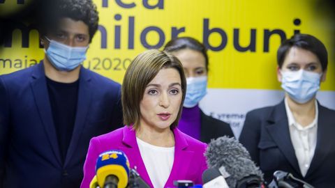 La opositora Maia Sandu, vencedora de las elecciones en Moldavia