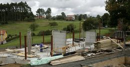 Imagen de las obras tomada ayer por la tarde. Los trabajos deben estar concluidos este a�o. 