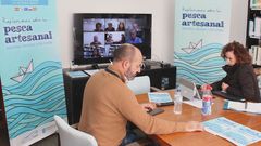 Basilio Otero y Carmen Abad, en la sesi�n telem�tica de este 30 de octubre, que continuar� el d�a 11, cuando las cofrad�as le transmitir�n propuestas a las autoridades auton�micas y nacionales