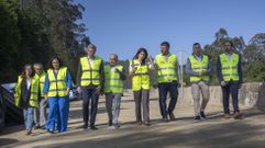 Autoridades auton�micas y municipales se reunieron al pie de las obras que convertir�n el corredor Bri�n-Noia en autov�a