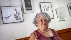 La artista pl�stica �ngeles Sanjurjo expone en el Liceo de A Pobra