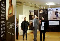 La exposici�n fue inaugurada ayer en el Pazo da Cultura de Carballo.