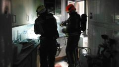 Incendio en una cocina en Oviedo