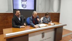 Los concejales del PSOE de Oviedo Ricardo Fern�ndez, Wenceslao L�pez y Ana RIvas