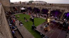 El patio principal del castillo, durante la celebracin de un concierto