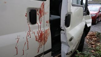 As� hab�a quedado una de las furgonetas tras el ajuste de cuentas en Ferrol