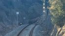 Desprendimiento de rocas sobre las v�as, entre las estaciones de Tordera y Ma�anet (Barcelona).