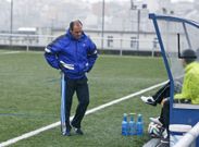 �ngel Oliveira en el banquillo de Baltar de Arriba, en su �ltimo partido como t�cnico amarillo. 