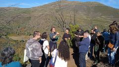 Responsables del proyecto Natur Smart visitaron la localidad de Vilar, daada gravemente por los incendios forestales de julio del 2022