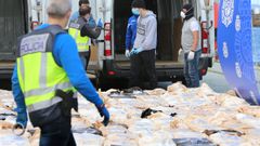 Incautaci�n de coca�na en Galicia en el 2020.