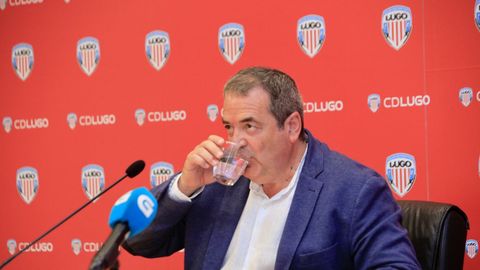 El presidente del Lugo, Tino Saqu�s.
