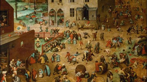 �Juegos de ni�os� (1560), de Pieter Bruegel el Viejo. Kunsthistorisches Museum, Viena