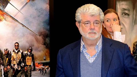 George Lucas, en un estreno