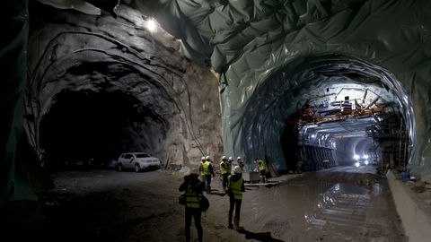 Obras de los tneles del tren al puerto exterior