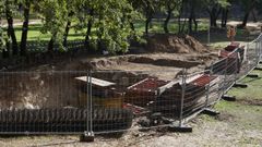 En el parque fluvial de Cachamu��a (O Pereiro de Aguiar) se est�n construyendo unos ba�os p�blicos.