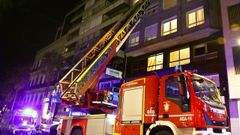 Imagen de una intervenci�n de bomberos en una foto de archivo
