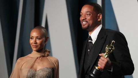 Will Smith y su mujer, Jada Pinkett Smith, en la ceremonia de los scar