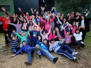 Miembros de la Asociaci�n Cultural Trubisqui�a, ayer en Vimianzo.