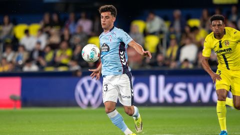 Hugo &Aacute;lvarez, durante el Villarreal-Celta del domingo.