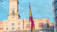 Bandera situada en La Escandalera, Oviedo