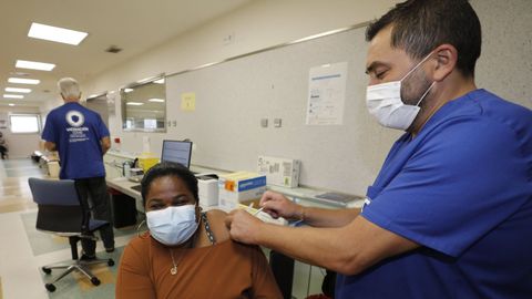 Vacunaciones contra el coronavirus en el Hospital da Maria