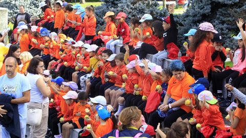 En la caminata tomaron parte alumnos y profesores de quince centros educativos, adems de la Escola Oficial de Idiomas de Monforte