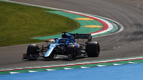 Fernando Alonso en la sesin de calificacin del Gran Premio de la Emilia Romaa de Frmula Uno