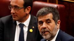 Los diputados electos en prisi�n preventiva de JxCAT Josep Rull y Jordi S�nchez