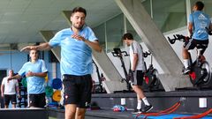 Entrenamiento voluntario del Celta en A Madroa