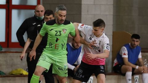 Con el Xove, durante la promocin de ascenso a Segunda B contra el Vilalba en el 2022.