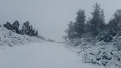 Nieve en la comarca coruesa