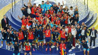 La selecci�n espa�ola celebra su triunfo en la final del Mundial 2026 en Nueva York