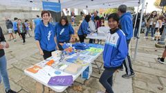 Un puesto de Anedia en la milla solidaria del pasado ao en Pontevedra