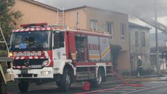 Imagen de archivo de una intervenci�n de los bomberos de Betanzos