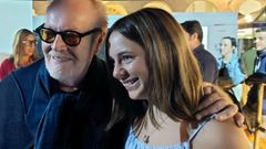 Umberto Tozzi junto a Marina Chapa, su fan mexicana de 12 a�os