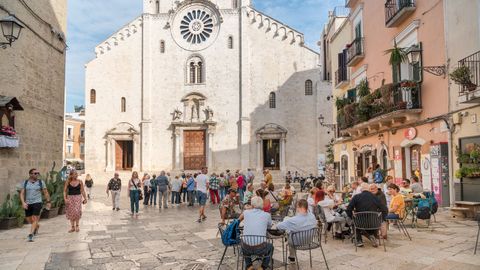 La Catedral-Bas&iacute;lica Metropolitana de San Sabino, ubicada en el centro hist&oacute;rico de Bari.