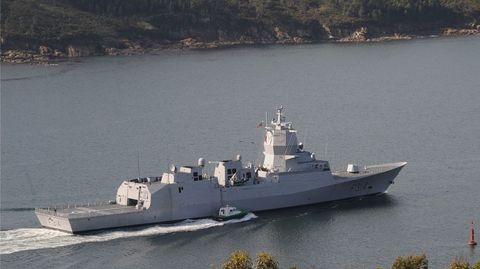 Una de las fragatas F-310 construidas por Navantia para la Armada de Noruega