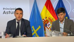 Rueda de prensa del consejero de Hacienda, Guillermo Pel�ez, y del consejero de Ciencia, Borja S�nchez, posterior a la reuni�n del Consejo de Gobierno de este lunes
