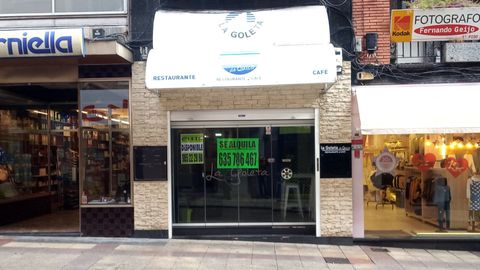 En la entrada de la Goleta ya puede leerse el cartel de �se alquila�