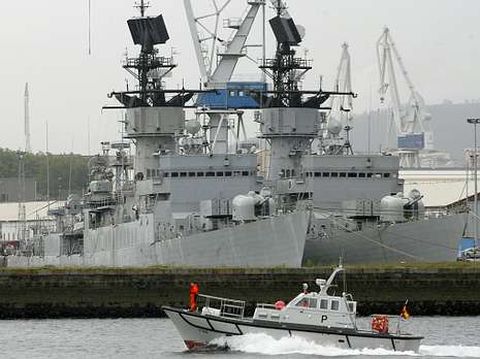 La �Extremadura�, una de las fragatas afectadas.