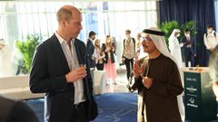 El pr�ncipe Guillermo, con el sult�n Ahmed bin Sulayem