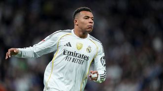 Kylian Mbapp&eacute;, durante el encuentro del Real Madrid ante el Celta