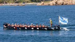 <span lang= gl >Así remaron as traíñas na Bandeira Virxe do Carme do Grove e na Concello dá Pobra na Liga Galega</span>