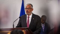 El primer ministro de Hait�, Alix Fils-Aim�