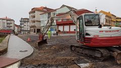 Imagen de archivo de unas obras en la Praza de San Xurxo