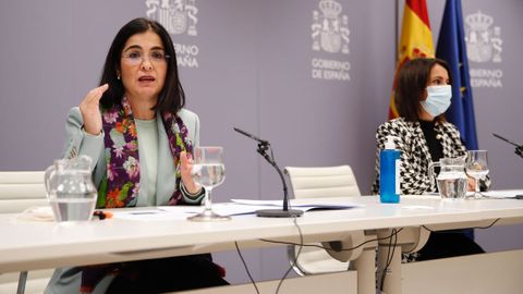 La ministra de Sanidad, en la presentaci�n del nuevo sem�foro covid