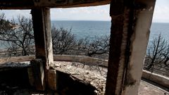Las im�genes de la devastaci�n en�la costa�cercana a Atenas