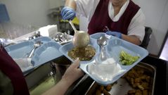 Imagen de archivo del comedor escolar del colegio Portofaro de Cambre