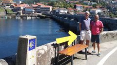 Directivos de la Asociaci�n H�roes de Ponte Sampaio 1809 piden a la Xunta que ponga en valor el puente de la parroquia