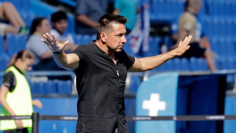 Fran Alonso, durante un partido del Deportivo